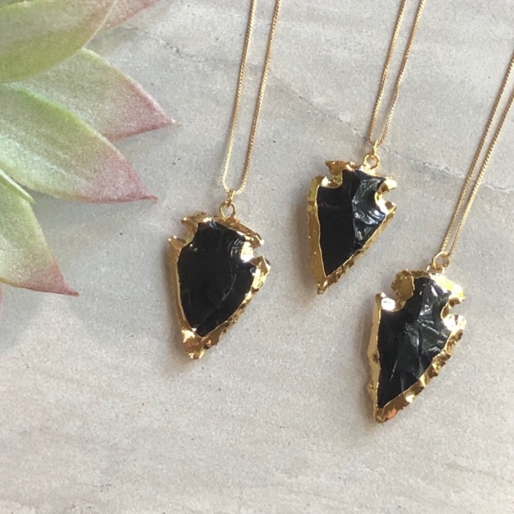 ❗️LAST❗️Black Obsidian Arrowhead Choker - Picture 5 of 5